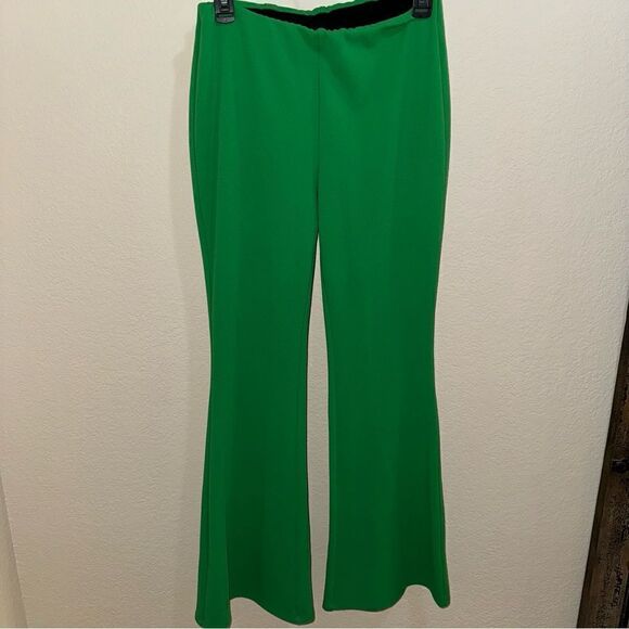 MELLODAY Green Wide-Leg Pants - Size M - Picture 4 of 12